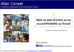 Plan d'action penibilite au travail Altair Conseil