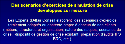 Exercice de simulation de crise