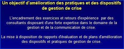 Exercice de simulation de crise